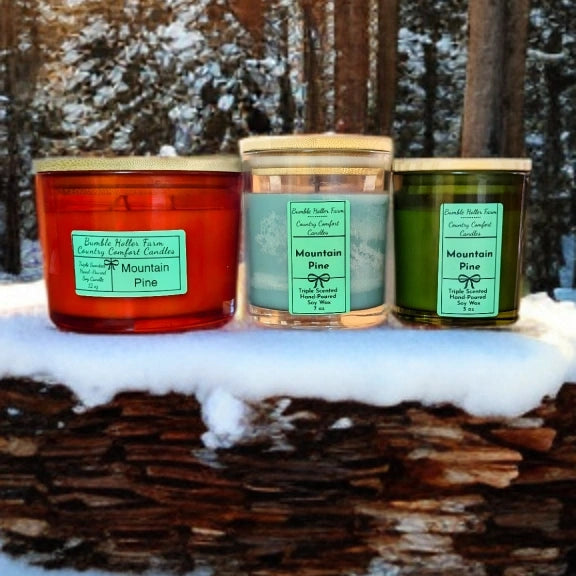 Mountain Pine Handmade Soy Candle | Handcrafted Wax Melts