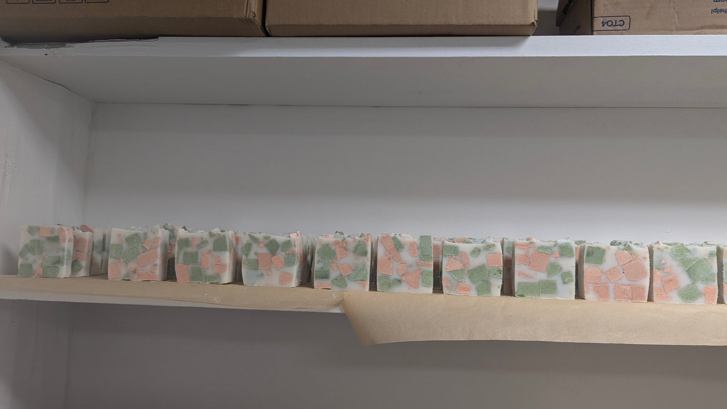 Peppermint and Pine coconut oil and lard soap