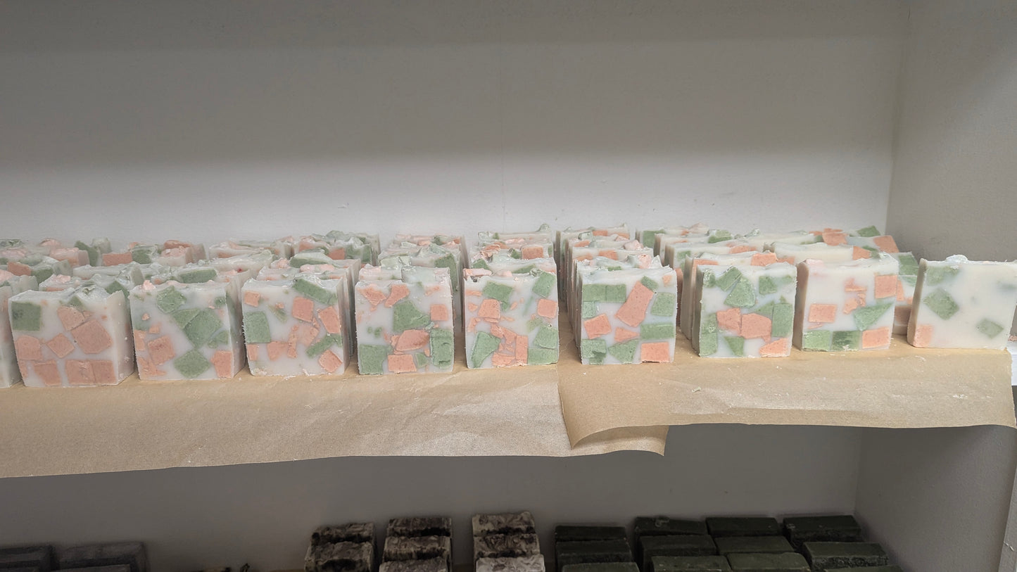 Peppermint and Pine coconut oil and lard soap