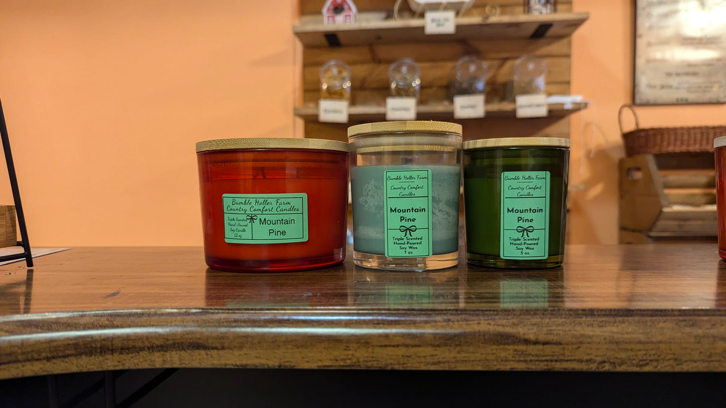 Mountain Pine Handmade Soy Candle | Handcrafted Wax Melts