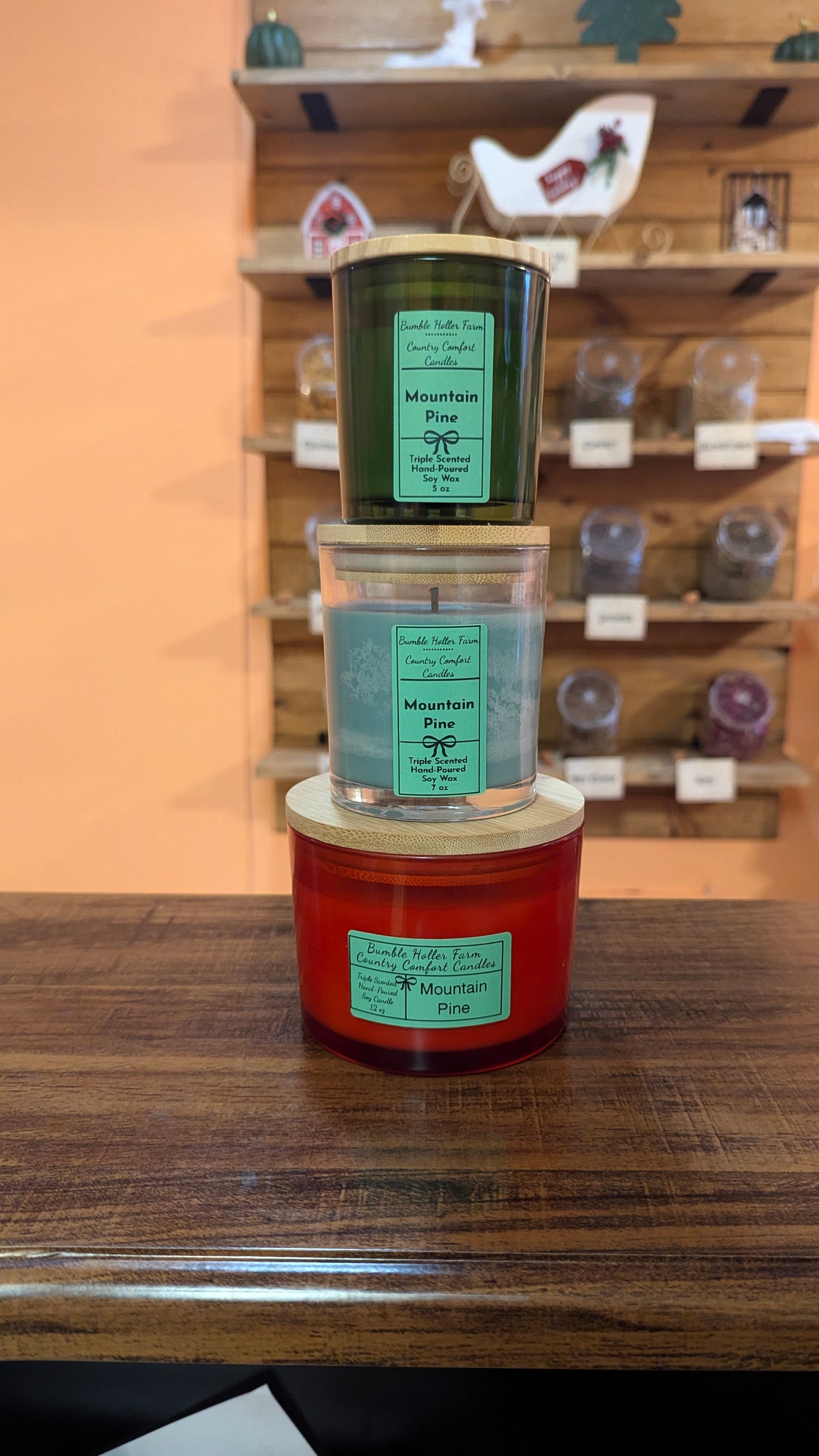 Mountain Pine Handmade Soy Candle | Handcrafted Wax Melts