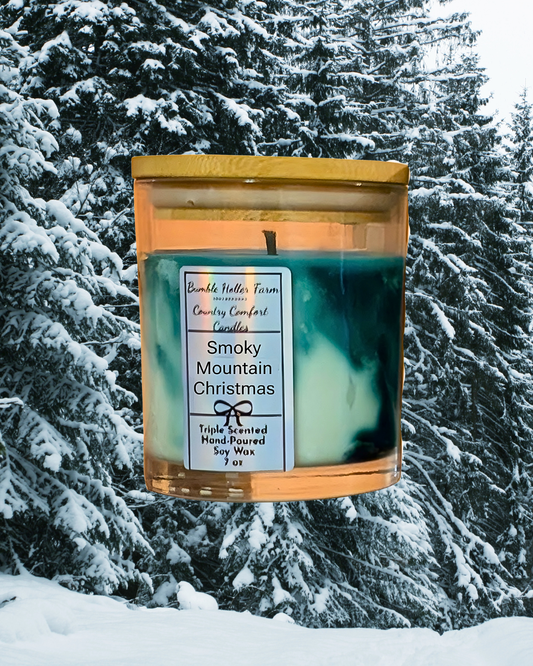 Smoky Mountain Christmas Handmade Soy Candle | Handcrafted Wax Melts (Copy) (Copy)