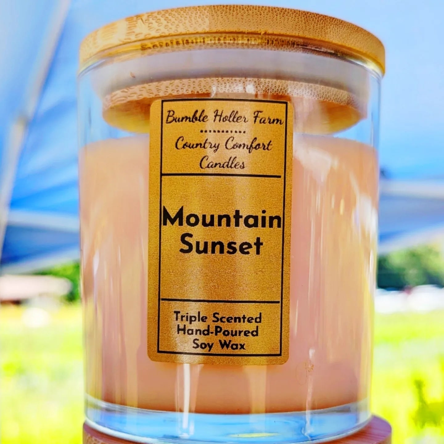 Mountain Sunset Handmade Soy Candle | Handcrafted Wax Melts