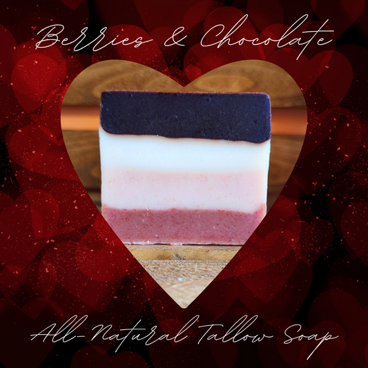 Berries & Chocolate Tallow Soap